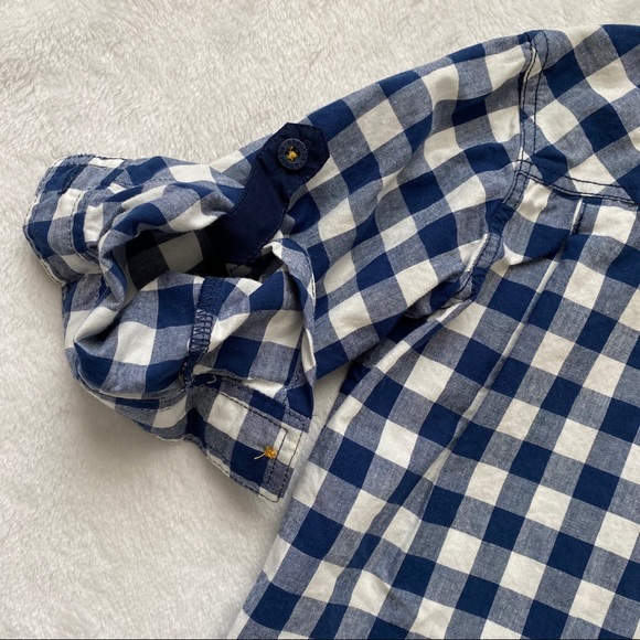 Absorba boys button down shirt size 2T blue plaid - Picture 7 of 8